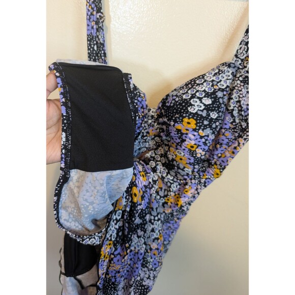 Shore Shapes Womens One Piece Swimsuit Skirted Multicolor Floral Size 12 - Picture 11 of 14